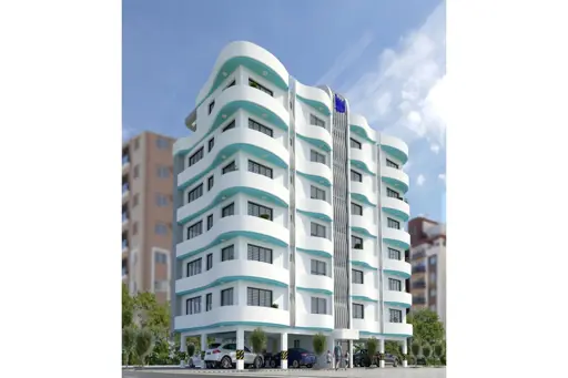 Klimatisierte Meerblick-Wohnung (3 Zimmer, 1 Bad) mit Balkon in Nordzypern-Yeni Iskele