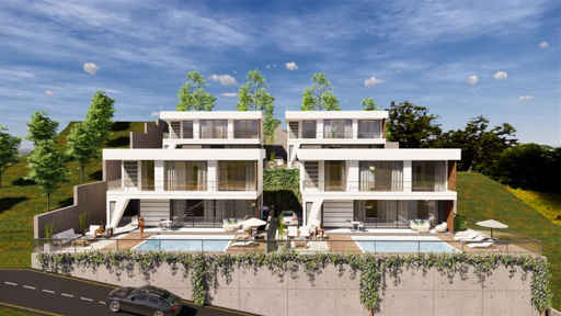 Modern villas with panoramic view 