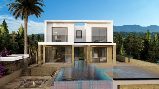 Luxury beachfront villas with private pool