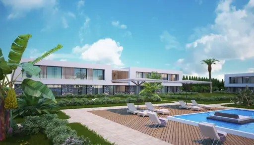 Strandnahe Wohnung mit Berg-Panorama und Wellnessbereich in Nordzypern-Bahceli